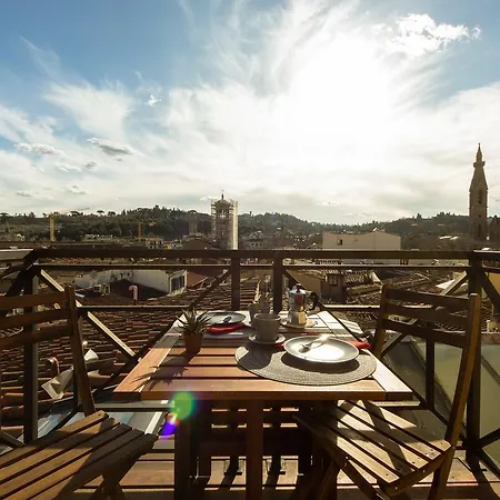 Ferienwohnung Ghibellina Terrace Florenz Exterior foto